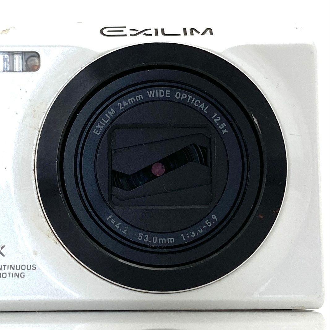 カシオ】CASIO EXILIM EX-ZR200 ホワイト コンパクトデジタルカメラ +