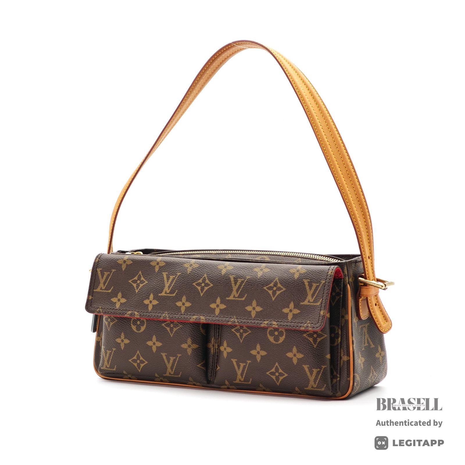 LOUIS VUITTON ヴィバシテMM M51164 バッグ ハンドバッグ ミニバッグ ブラウン レディース