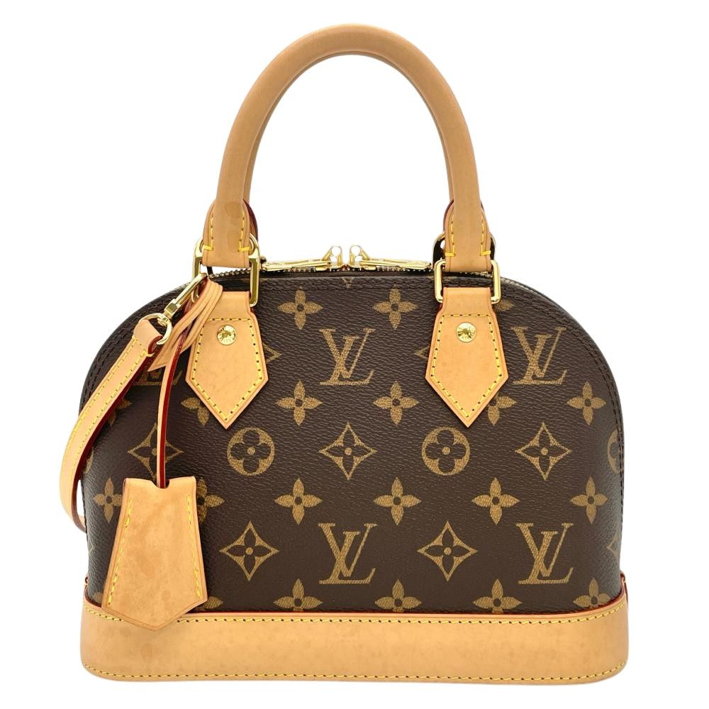 ルイヴィトン LOUIS VUITTON アルマBB ハンドバッグ モノグラム キャンバス M53152 ブラウン RFID レディース【中古】