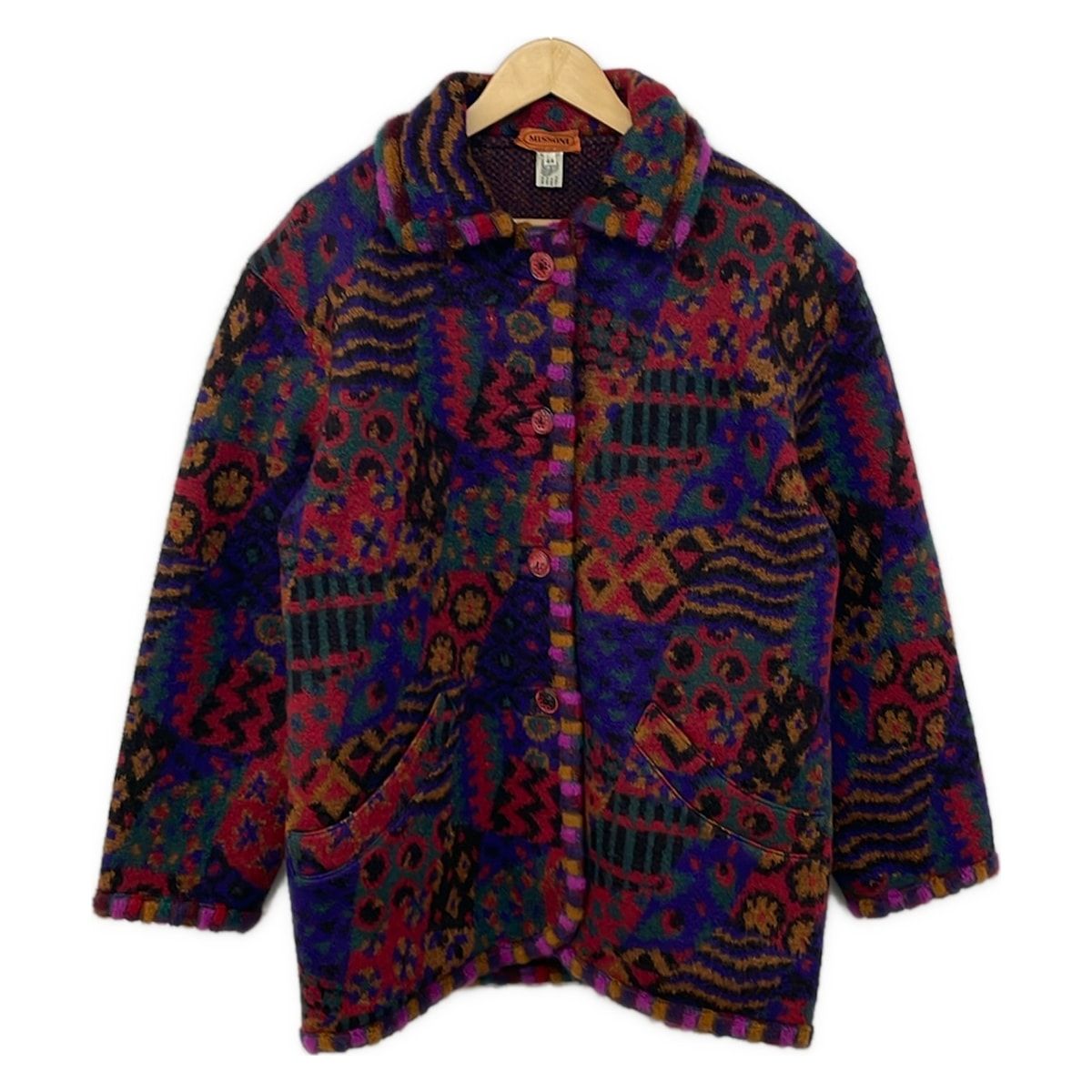MISSONI(ミッソーニ) コート サイズ44 L レディース美品 - レッド