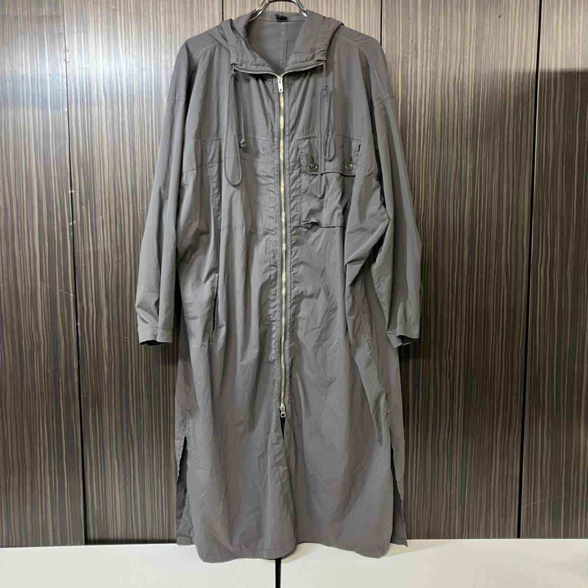 23ss Y's コート TYPEWRITER POLYESTER HOODED DRESS サイズ1 カーキ YH-D21-900 ワイズ ヨウジヤマモト