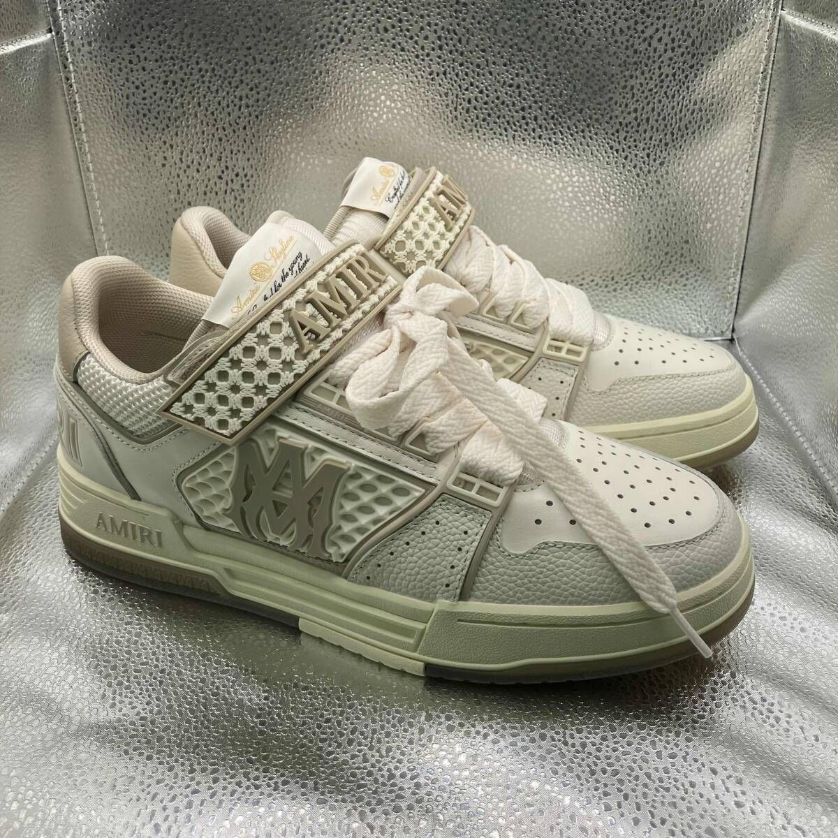 AMIRI MA Skyline Sneaker Alabaster ベージュ系 SIZE:27cm 靴袋有 アミリ スカイライン スニーカー アラバスター AMSNSN1027-271