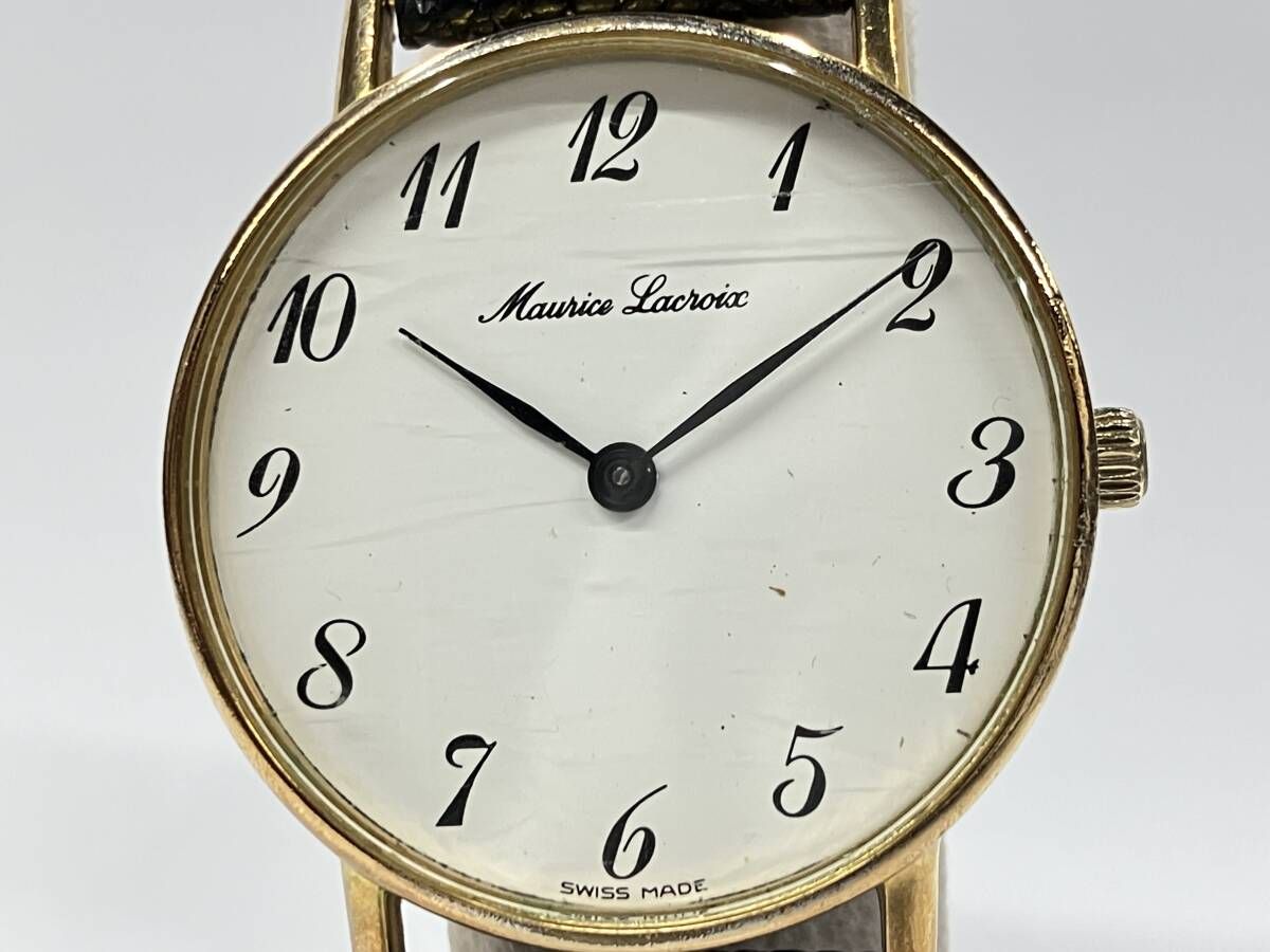 ジャンク 稼動品 MAURICE LACROIX モーリスラクロア 71449 機械式 手巻き 腕時計 時計