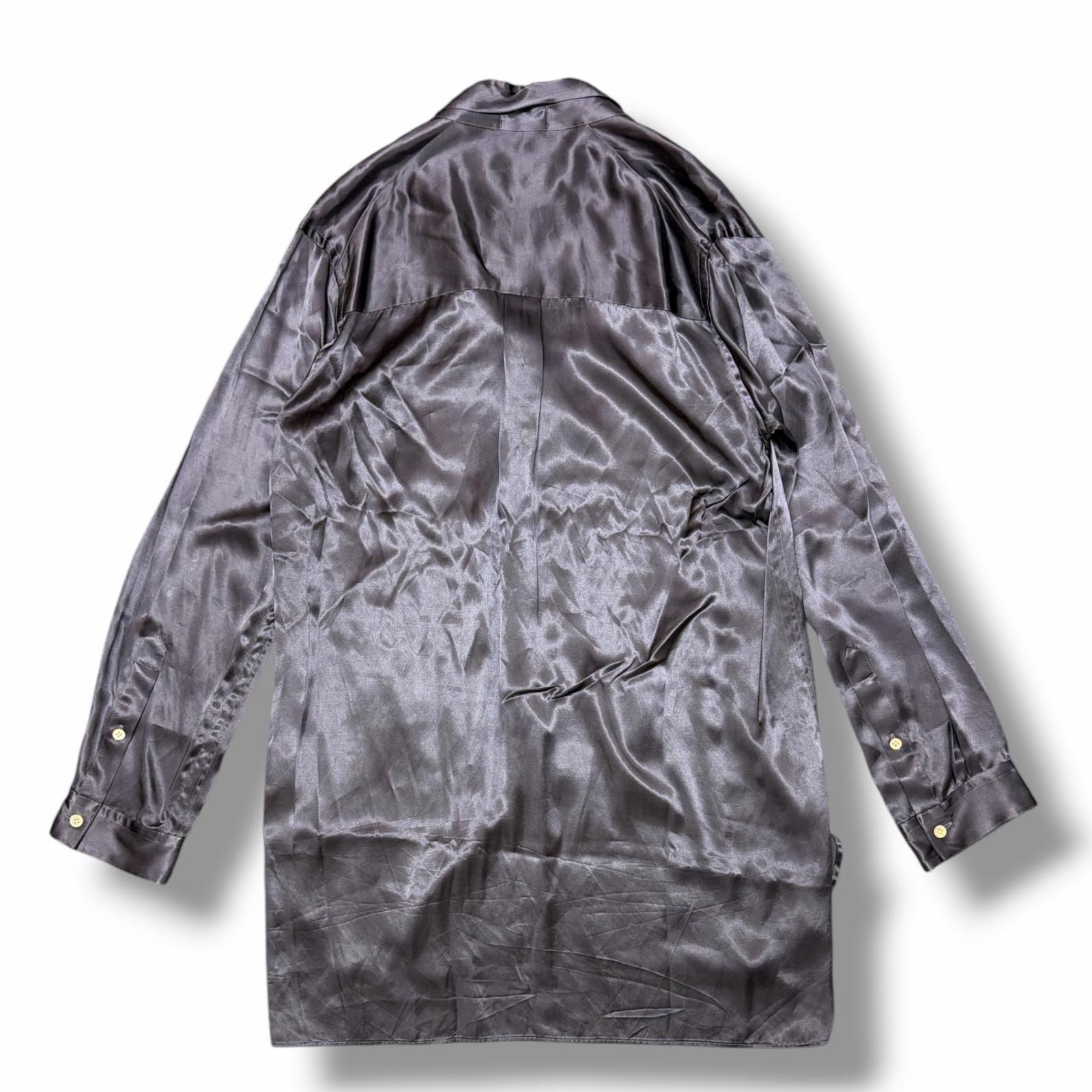 参考上代60500円 BED J.W. FORD 24AW Tie Collar Shirts タイカラーシャツ ベッドフォード 24AW-B-BL10 ネイビー 0 （18807M） 参考上代60500円 BED J.W. FORD 24AW Tie Collar Shirts タイカラー