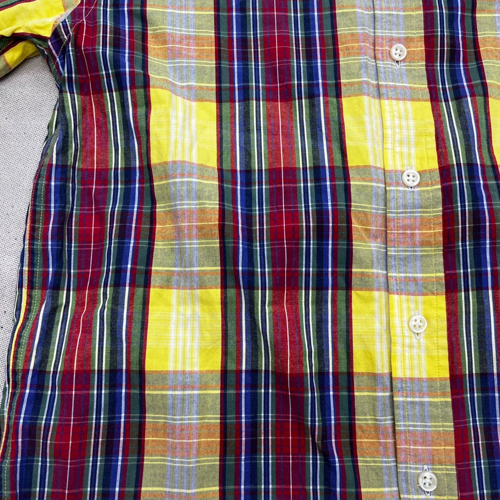 Ralph Lauren ラルフローレン チェックシャツ 半袖 総柄 マルチカラー