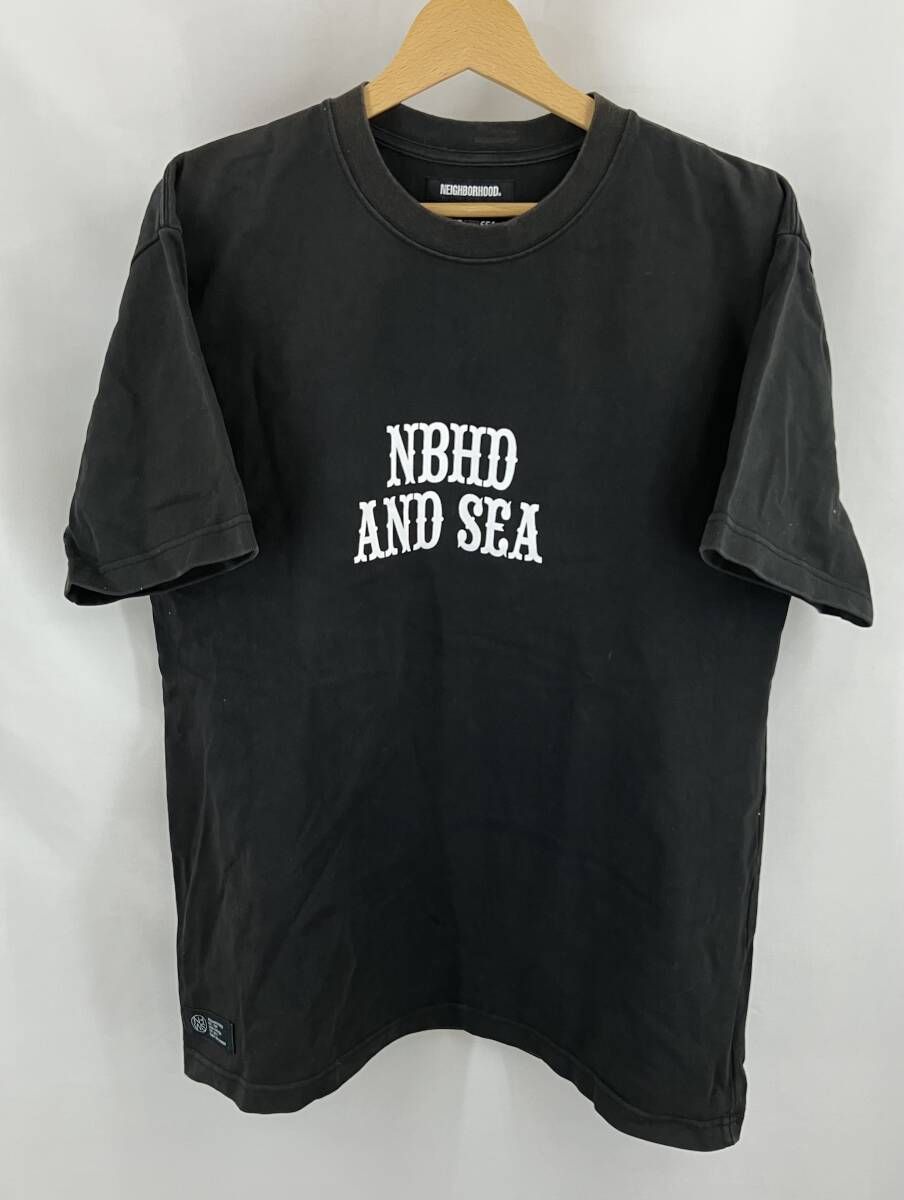 ★ NEIGHBORHOOD ネイバーフッド 半袖Tシャツ221frwsn-stm02s WIND AND SEA サイズL ブラック 夏