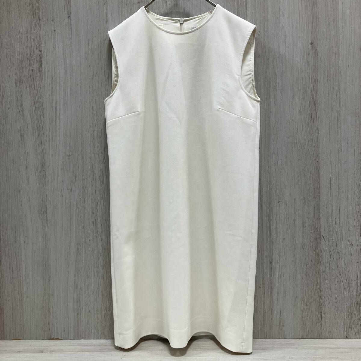 MAX MARA/ノースリーブワンピース/25112210816/ホワイト　S マックスマーラ ヴァージンウール 白 34 イタリア製