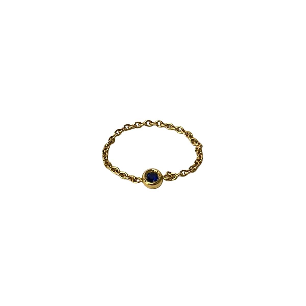 DIOR/ChristianDior(ディオール/クリスチャンディオール) リング 48美品 ミミウィ MIM95025 K18YG×ネイビー サイズ：48