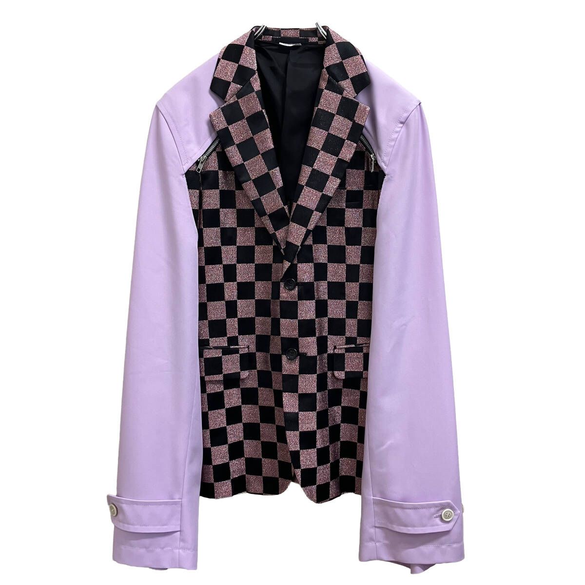 25SS COMME des GARCONS HOMME PLUS ドッキングスリーブ ジャケット PO-J043 サイズM 総柄 コムデギャルソンオムプリュス
