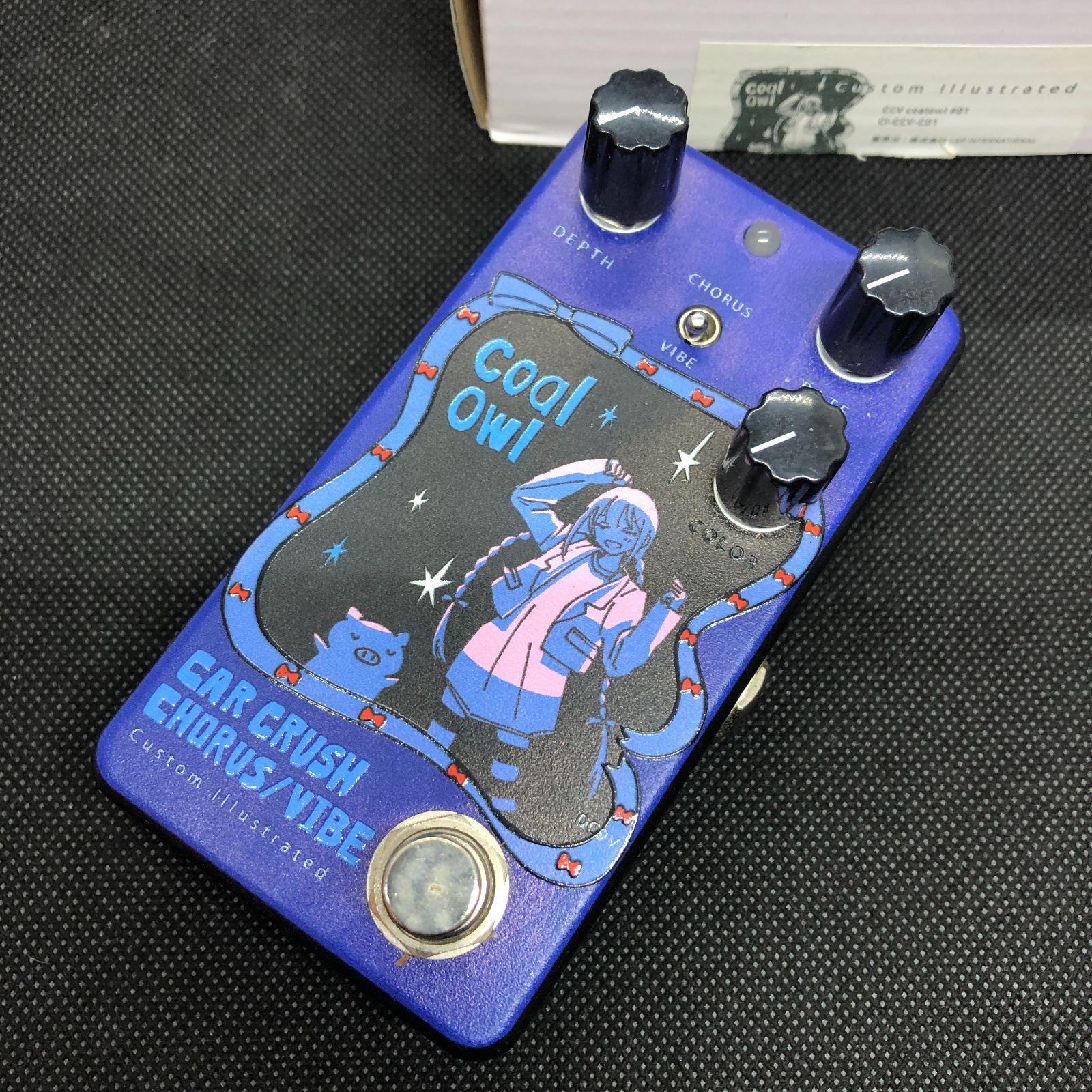 Animals Pedal Custom Illustrated CCV coalowl #01 AA60B350302 f146