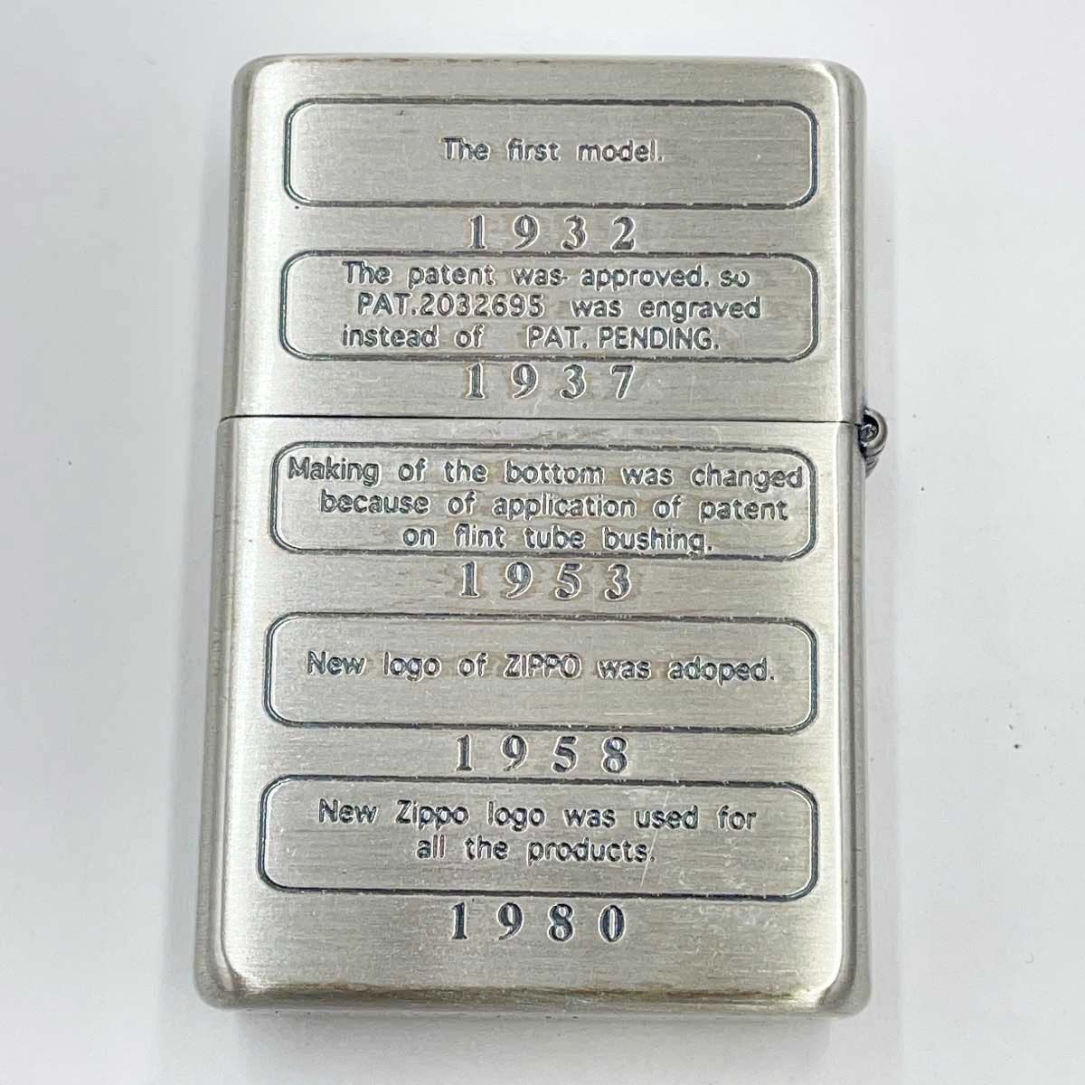 未使用】zippo ジッポー 歴代ボトムプレートデザイン 2001年製 