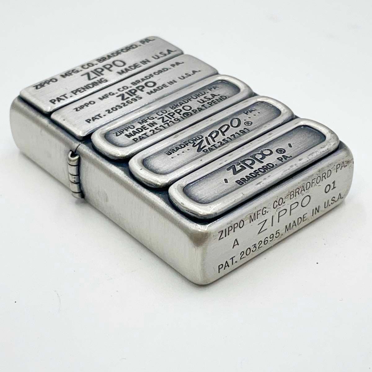 未使用】zippo ジッポー 歴代ボトムプレートデザイン 2001年製 
