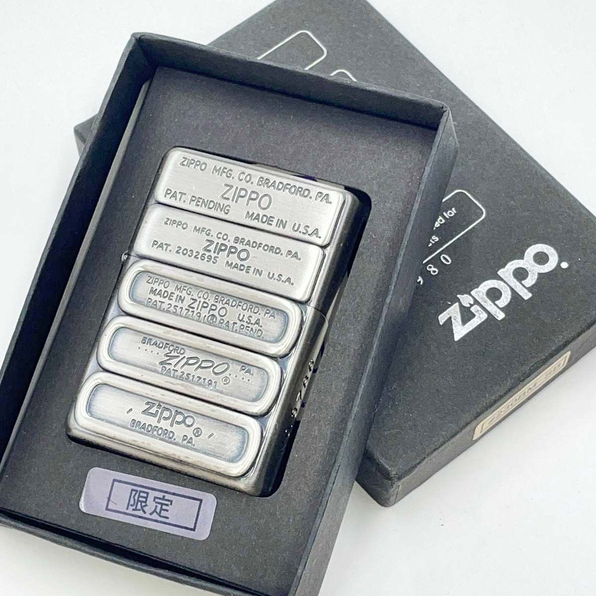 未使用】zippo ジッポー 歴代ボトムプレートデザイン 2001年製 