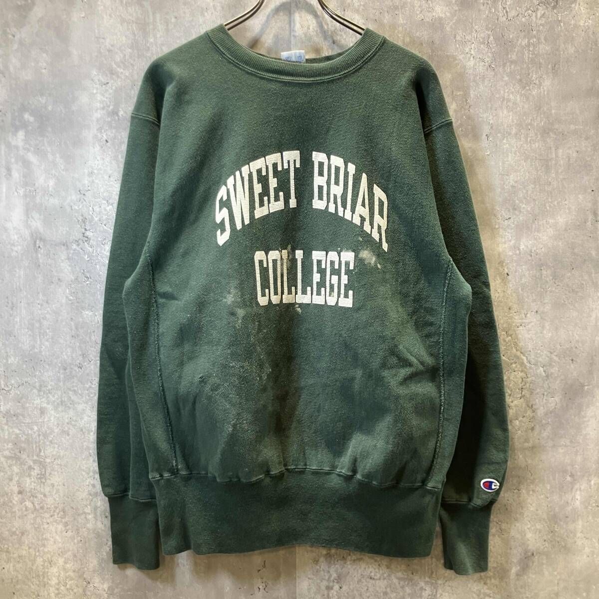 90s Champion REVERSE WEAVE スウェット SWEET BRIAR COLLEGE size L グリーン チャンピオンリバースウィーブ