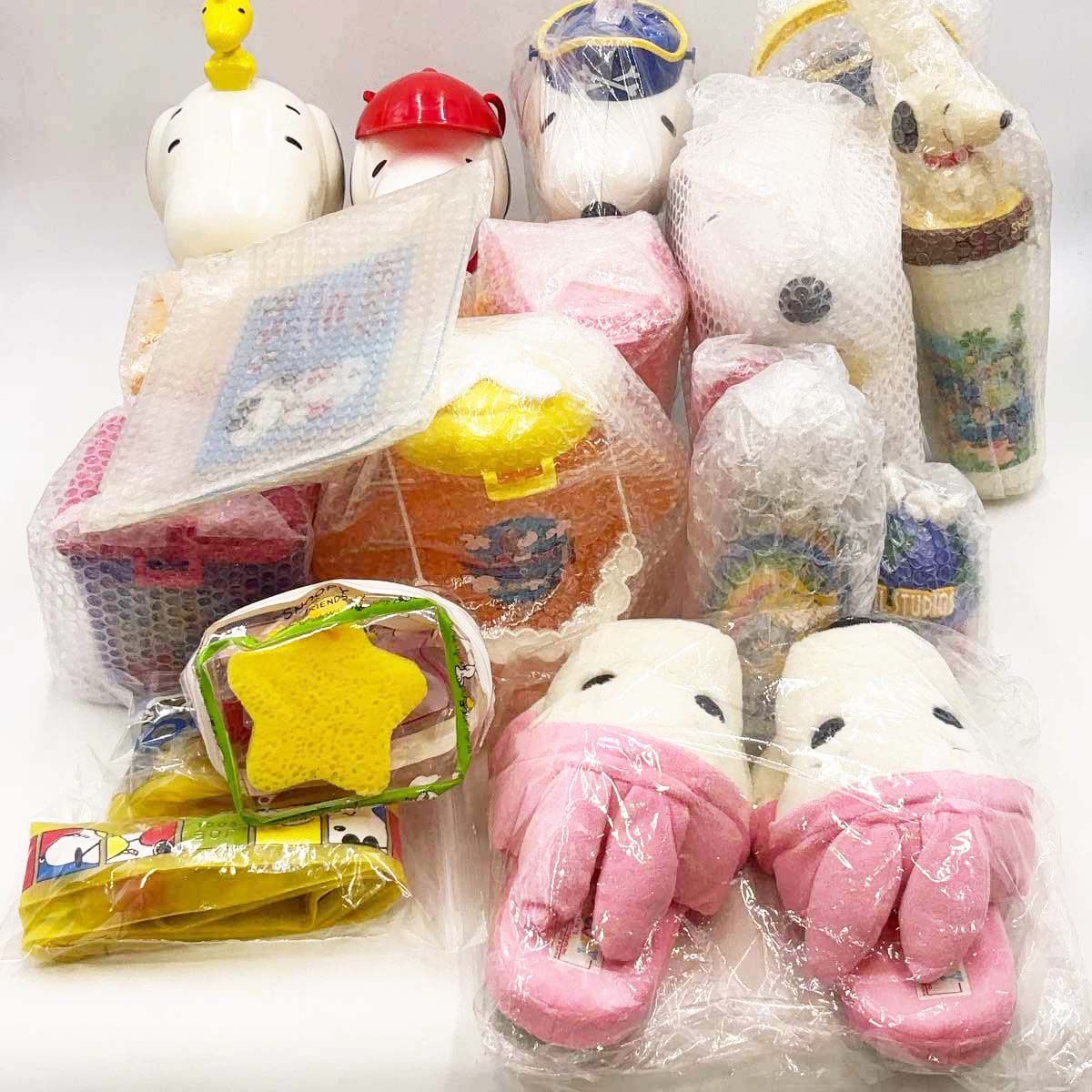[セット] スヌーピー 貯金箱 ポップコーンバケツ ドリンクホルダーなど まとめて PEANUTS ピーナッツ