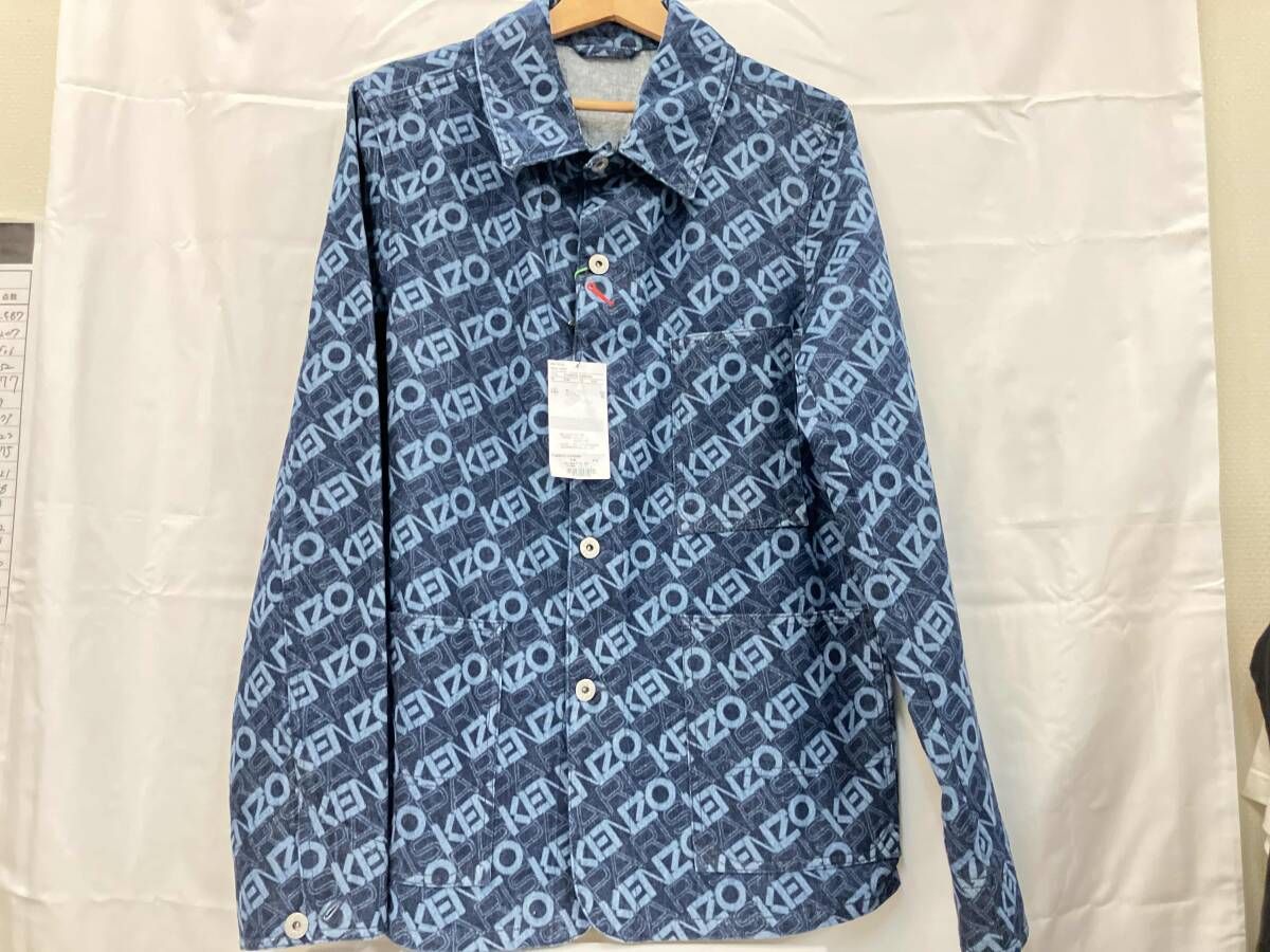 KENZO ケンゾー ジージャン モノグラムカバーオール ネイビー XS FD65DV1056BM