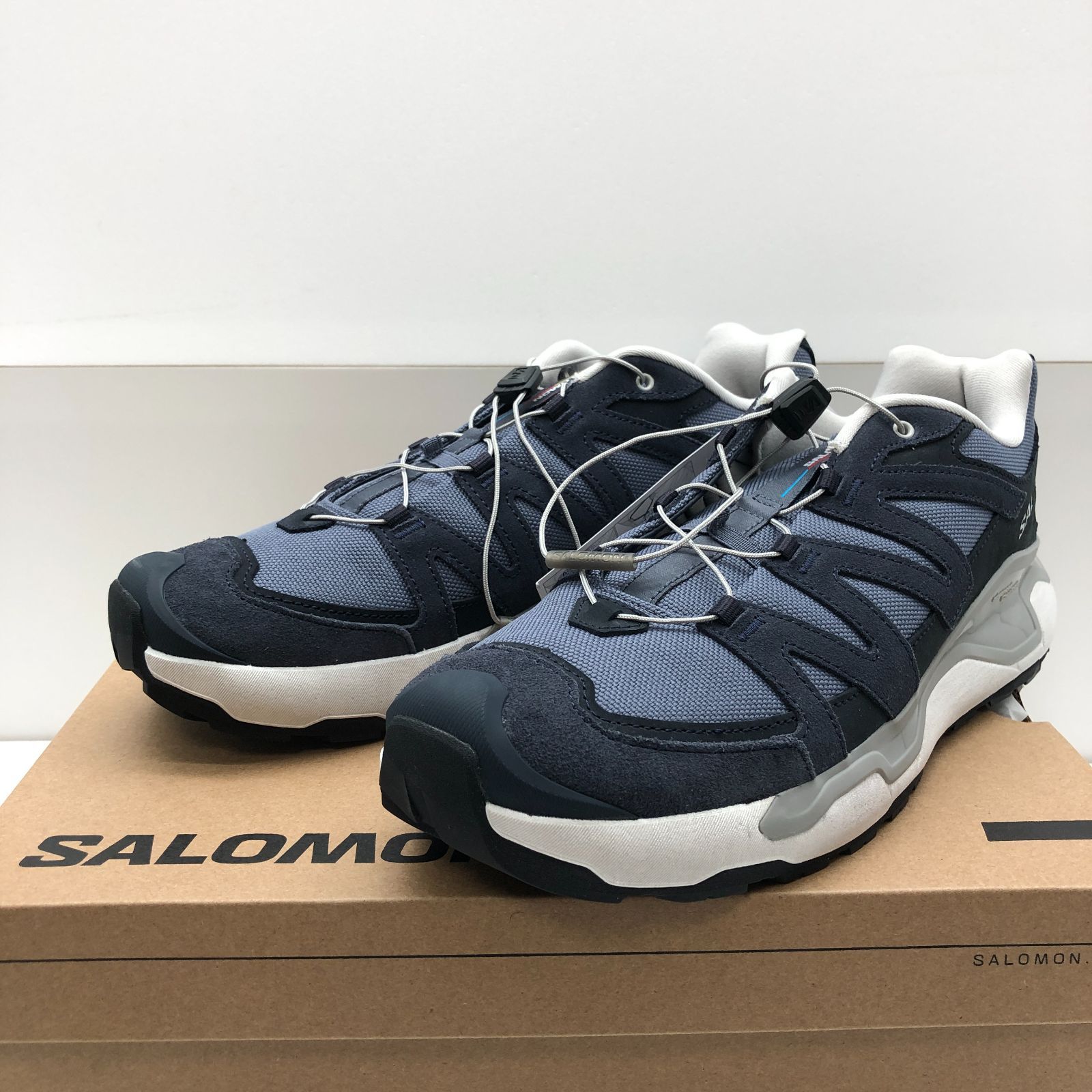【新品】SALOMON サロモン ランニングシューズ メンズ XC ROAM LEATHER Grisaille / Blue Nights / Lunar Rock 28cm 491224 SGKY26-2408