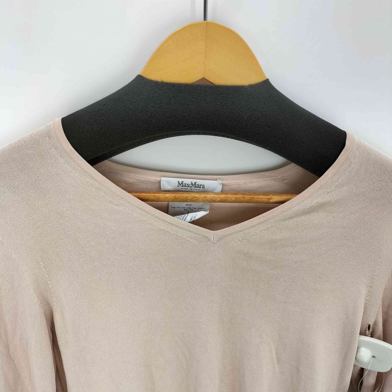 マックスマーラ MAX MARA 白タグ vネックサマーニット レディース