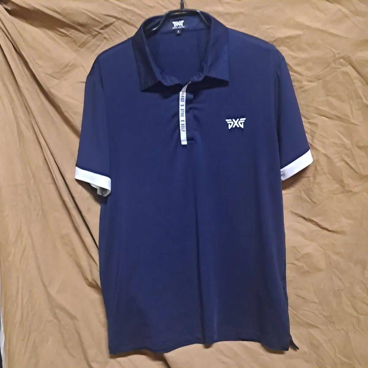 PXG ゴルフウェア メンズ ネイビー 半袖 カラーTシャツ