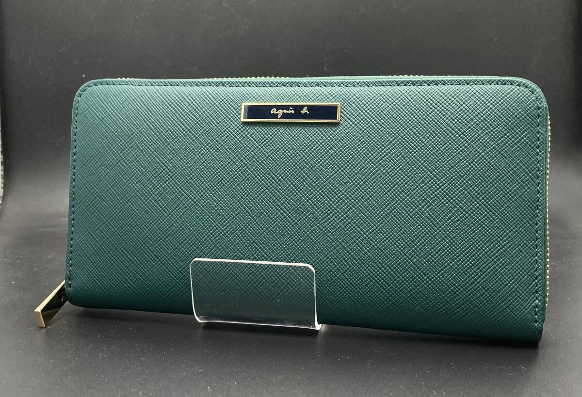 【箱あり】Agnes b アニエスベー 長財布 レディース グリーン インポート