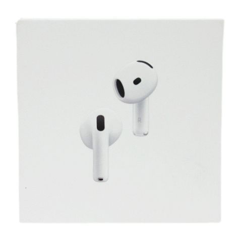 新品 未開封 Apple アップル AirPods 4 エアポッズ ワイヤレスイヤホン アクティブノイズキャンセリング機能搭載モデル MXP93J/A ホワイト ★3276 AV00031-08-0625③