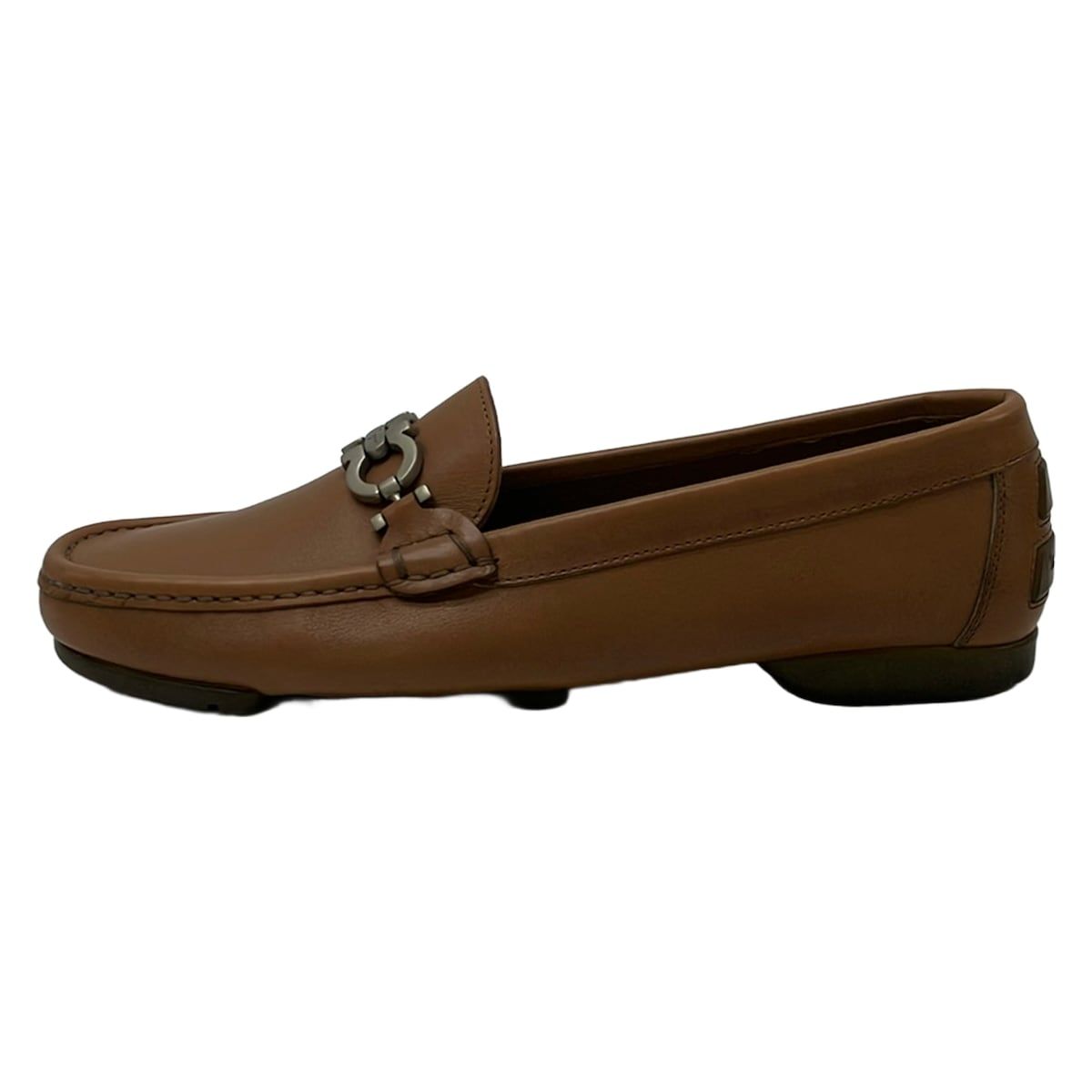 FERRAGAMO/SalvatoreFerragamo(サルバトーレフェラガモ) ドライビングシューズ 7 C レディース - ブラウン ガンチーニ レザー