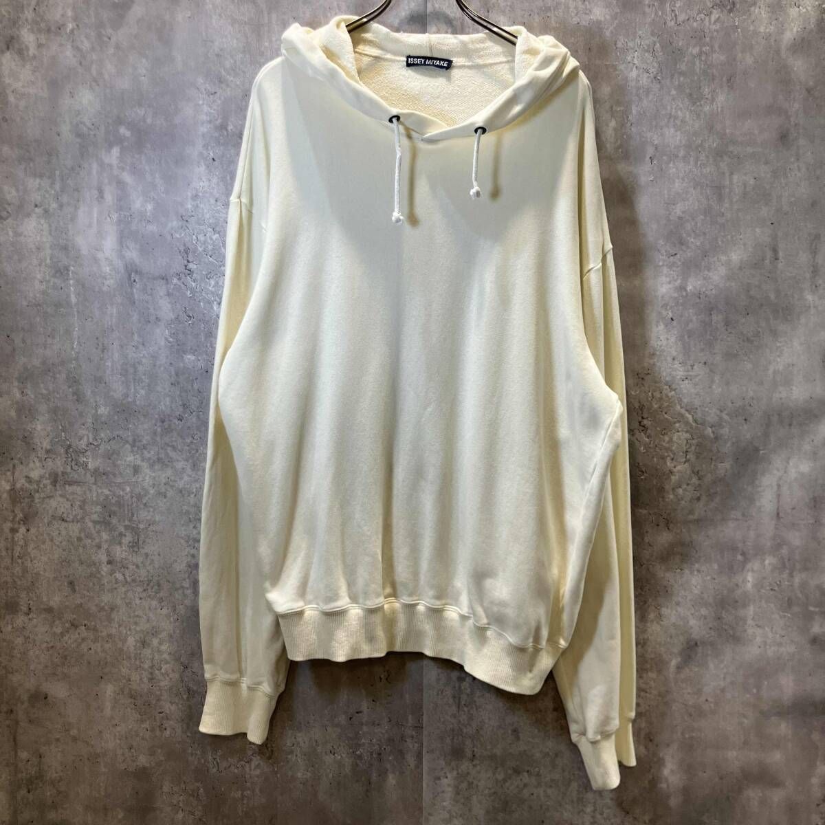 94SS ISSEY MIYAKE プルオーバーパーカー size M ホワイト イッセイミヤケ