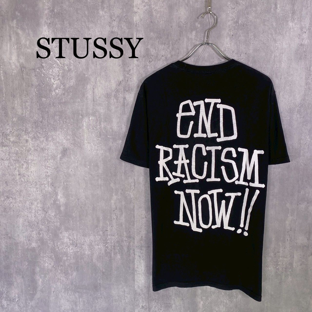 『STUSSY』ステューシー (M) エンドラシズム テキストプリントTシャツ メンズ