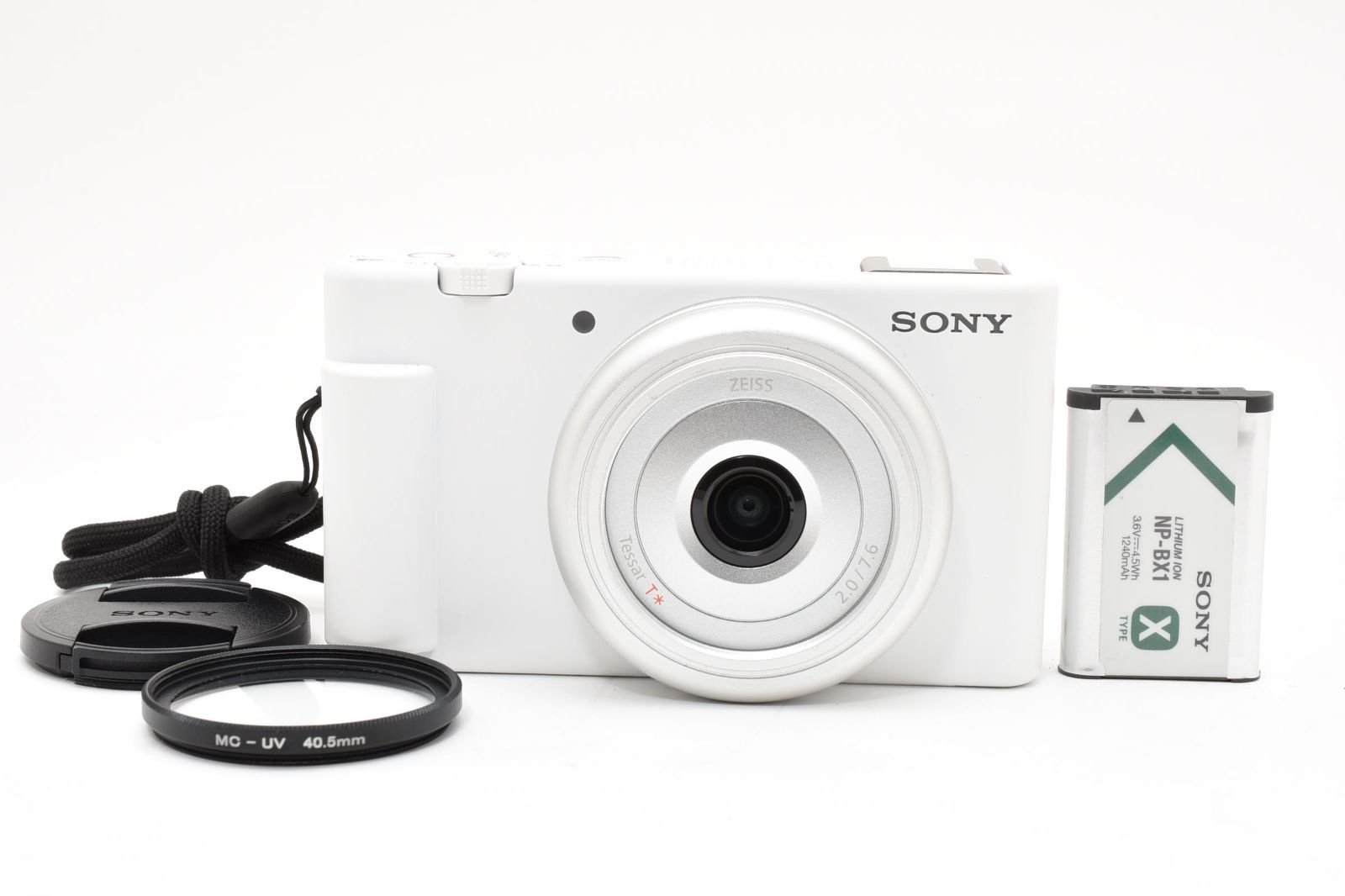 □ ほぼ新品 □ ソニー SONY VLOGCAM ZV-1F ホワイト 《動作確認済