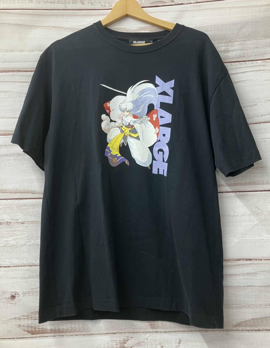 X-LARGE エックスラージ 犬夜叉コラボ 殺生丸 Tシャツ メンズサイズL ブラック系