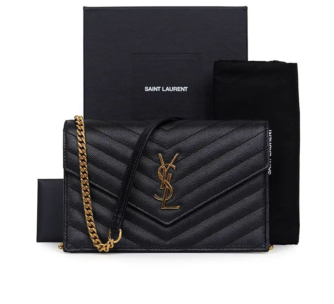中古ブランド Saint Laurent サンローラン モノグラム ENVELOPE(エンベロープ) クロスバック 742920