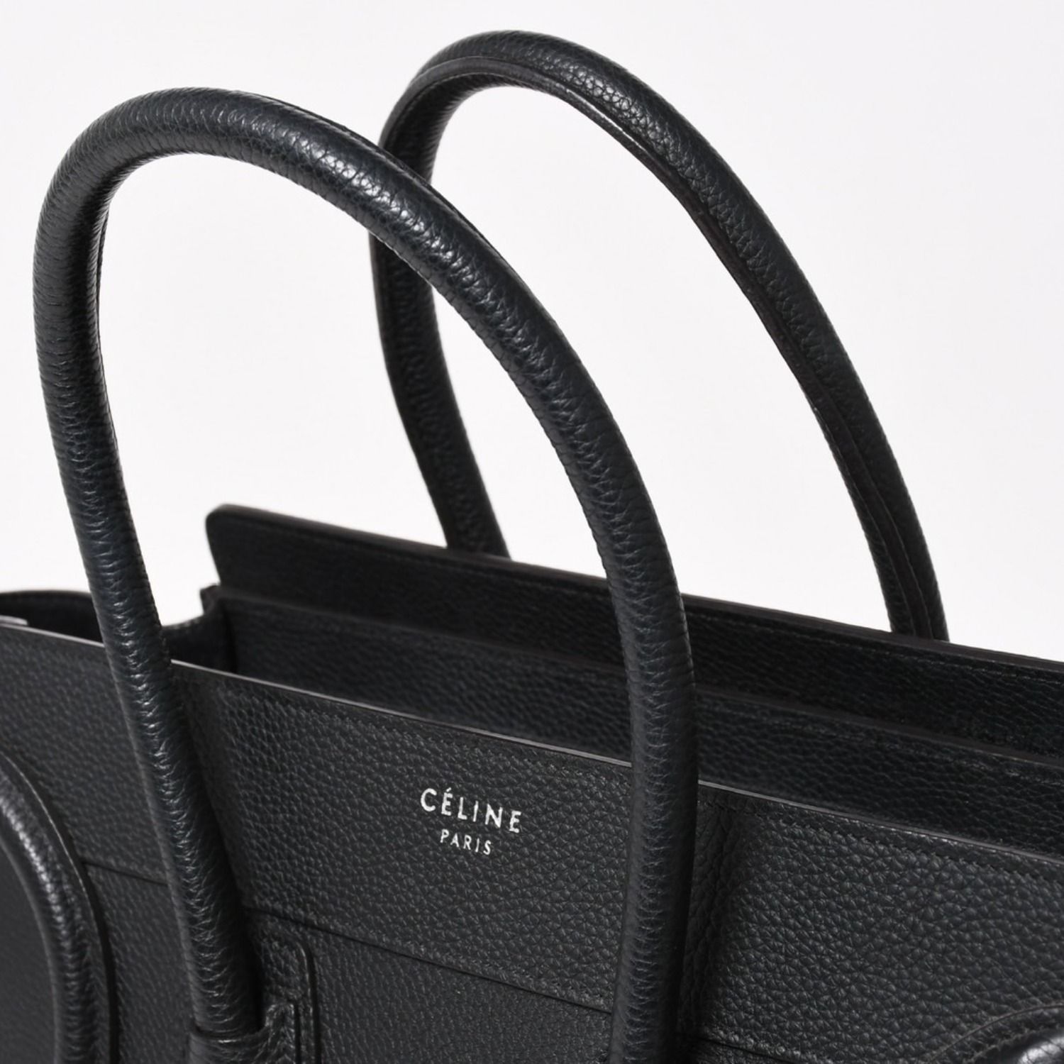 極美品 CELINE セリーヌ ラゲージマイクロショッパー ショルダーバッグ