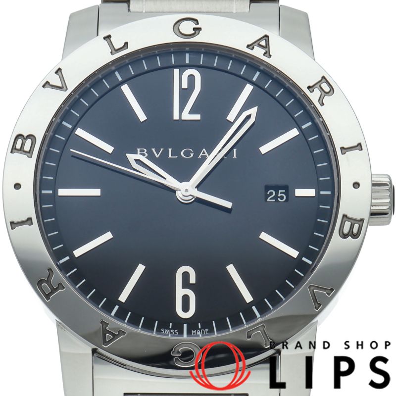 ブルガリ ブルガリブルガリ ウォッチ 41mm オートマチック BB41S/101868 SS メンズ時計 ブラック 仕上げ済