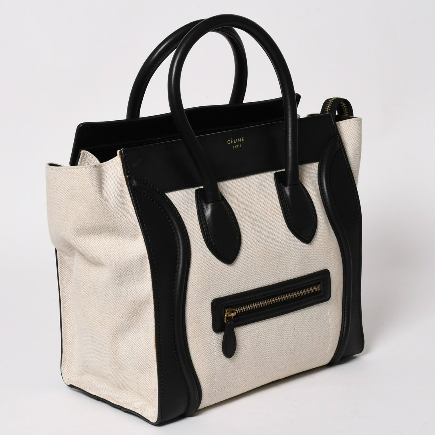 極美品 CELINE セリーヌ Luggage Medium Shopper Handbag ラゲージ