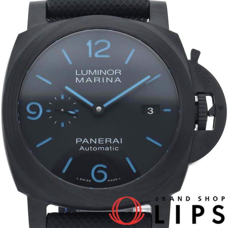パネライ ルミノールマリーナ カーボテック 44mm PAM01661 箱 保証書 バンド カーボン/ナイロン メンズ時計 ブラッ