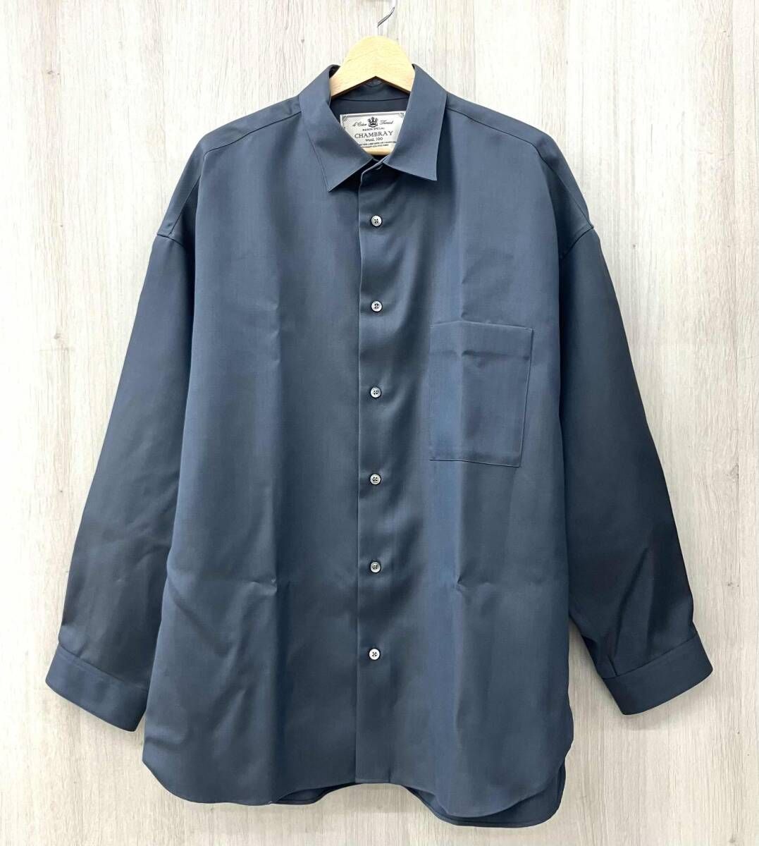 MAISON SPECIAL/メゾンスペシャル /長袖シャツ/Chambra y shirt/グレー/サイズ１