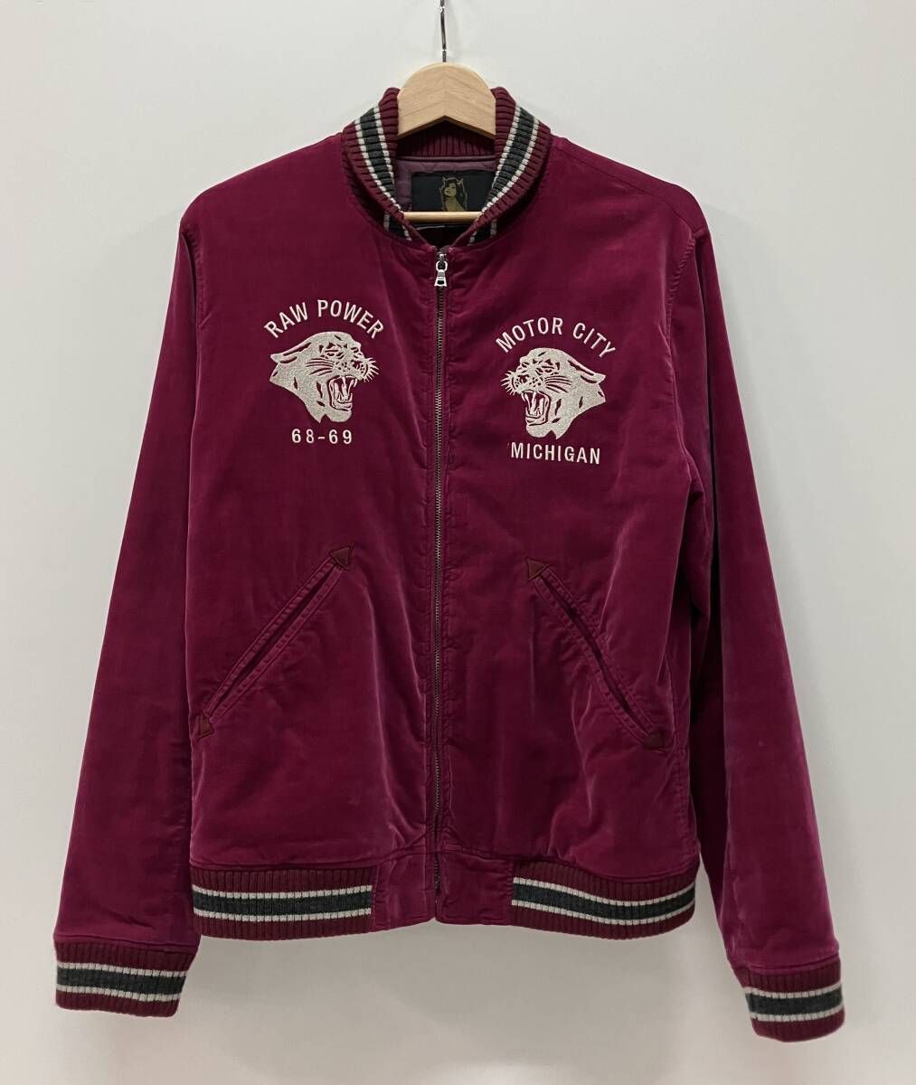 HYSTERIC GLAMOUR ヒステリックグラマー 0213AB11 スカジャン タイガー刺繍 サイズM パープル 日本製