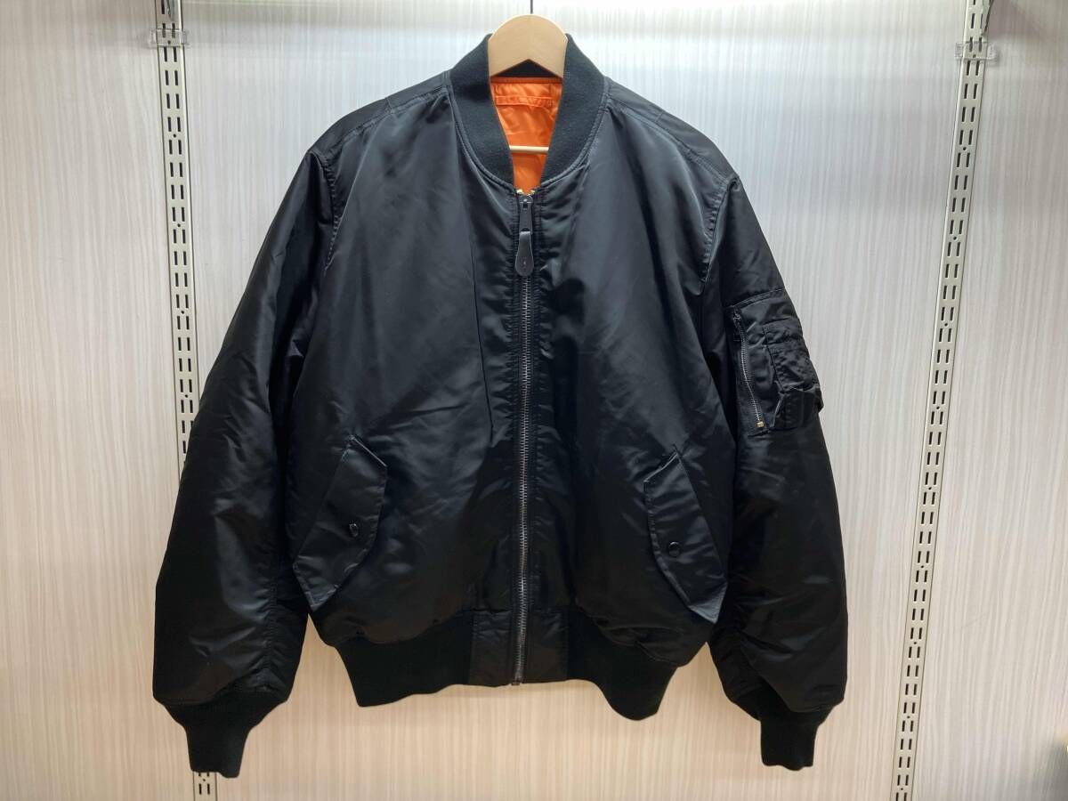 ALPHA INDUSTRIES】 アルファ MA-1 フライトジャケット 黒 ALPHA 