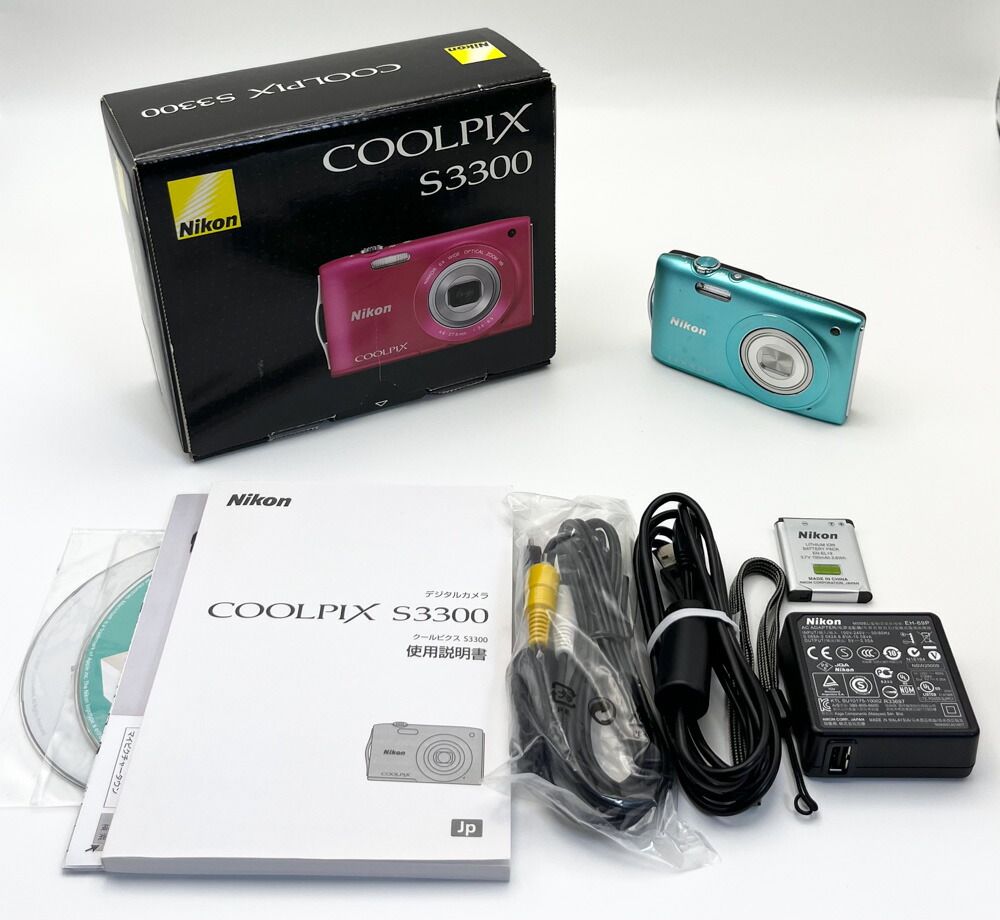 ニコン Nikon デジタルカメラ COOLPIX S3300 GR [ミントグリーン]【中古】【良い】【20333216635】