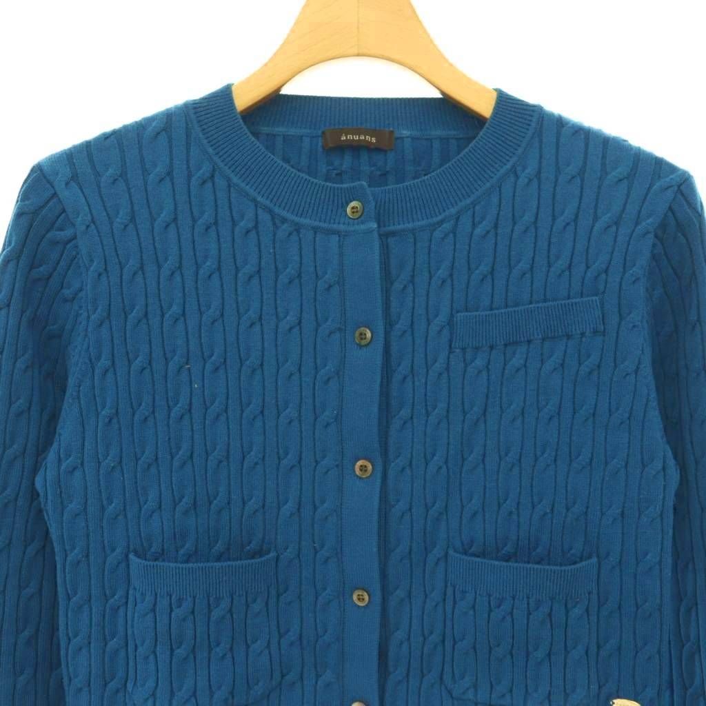 アニュアンス anuans 24AW リトルケーブルニットカーディガン 長袖