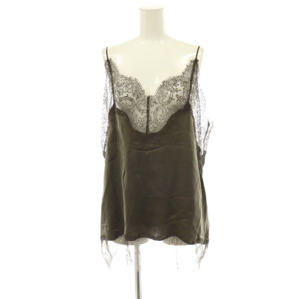 ラスパイユ raspail 26SS Lace Switched キャミソール レース シルク F グレイッシュカーキ /HS ■OS