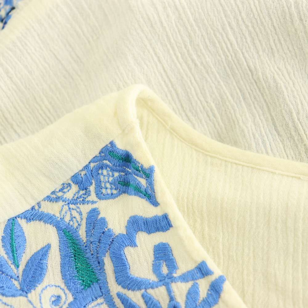 グレースコンチネンタル GRACE CONTINENTAL 刺繍 ブラウス シャツ 七分