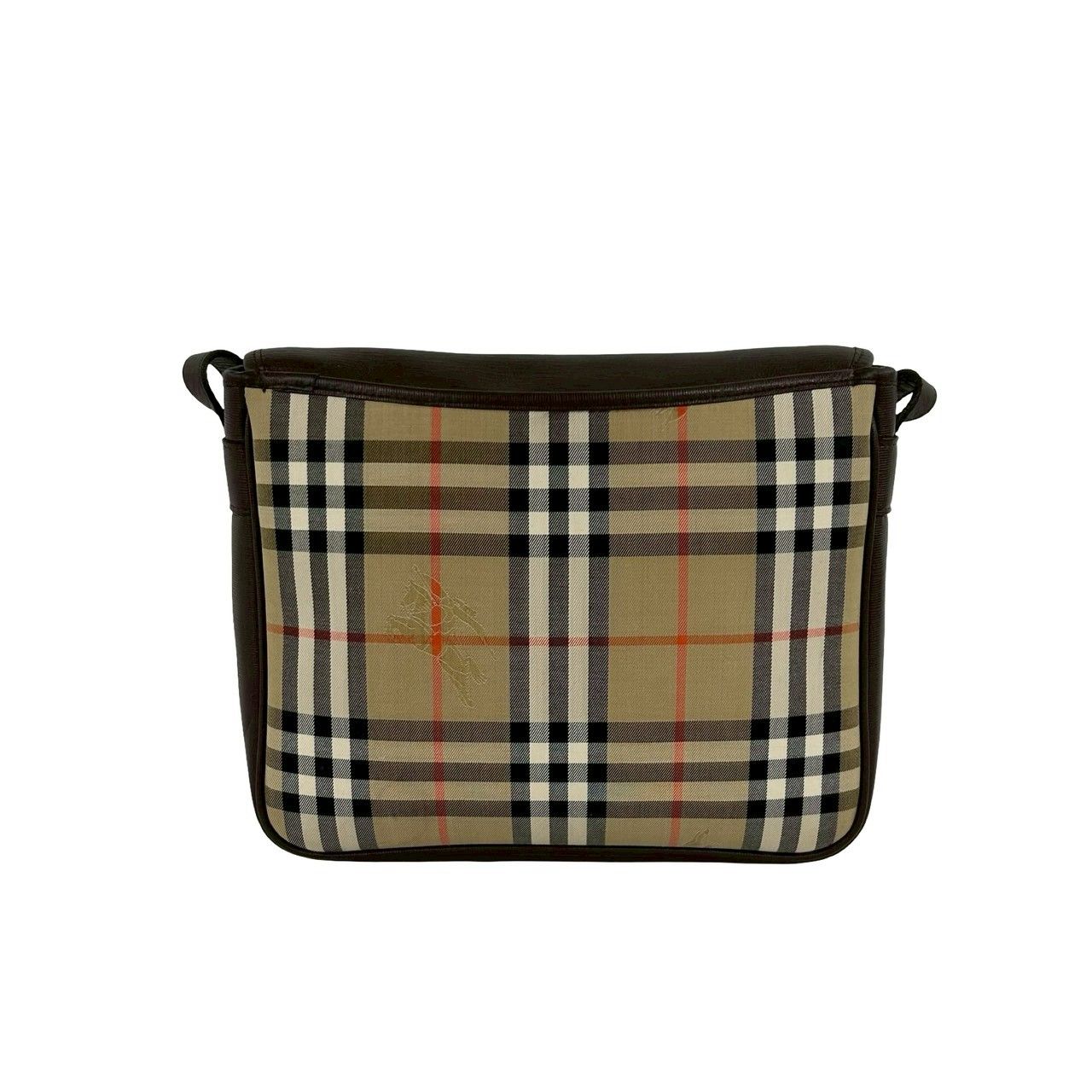 BURBERRYsバーバリーバッグ ノバチェック シャドーホース ブラックレザー 極 美品 Burberrys バーバリーズ ヴィンテージ ノバチェック シャドー
