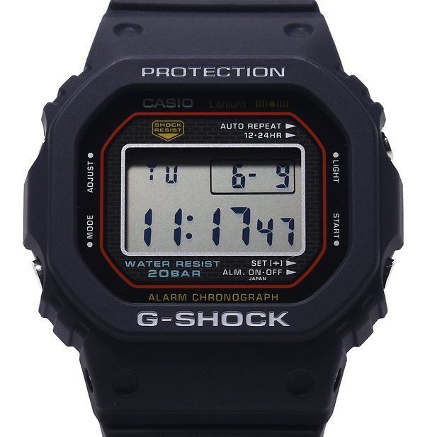 未使用 CASIO カシオ G-SHOCK ジーショック DW-5000R-1AJF 初代G-SHOCK復刻モデル クオーツ メンズ