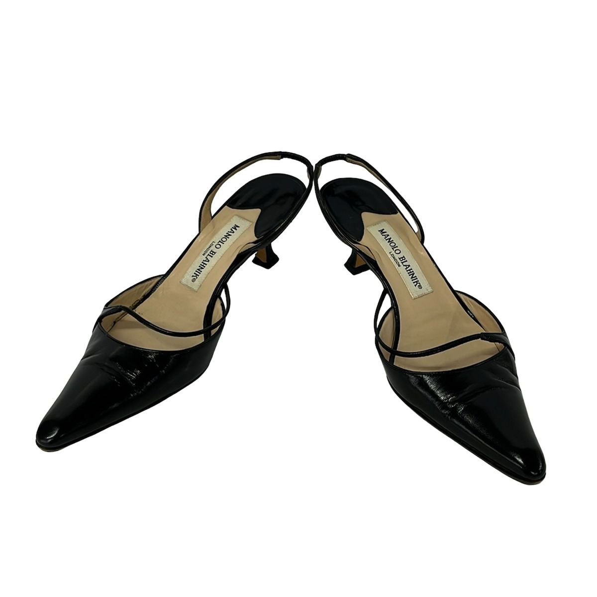 MANOLO BLAHNIK(マノロブラニク) サンダル 37 レディース - 黒 アウト