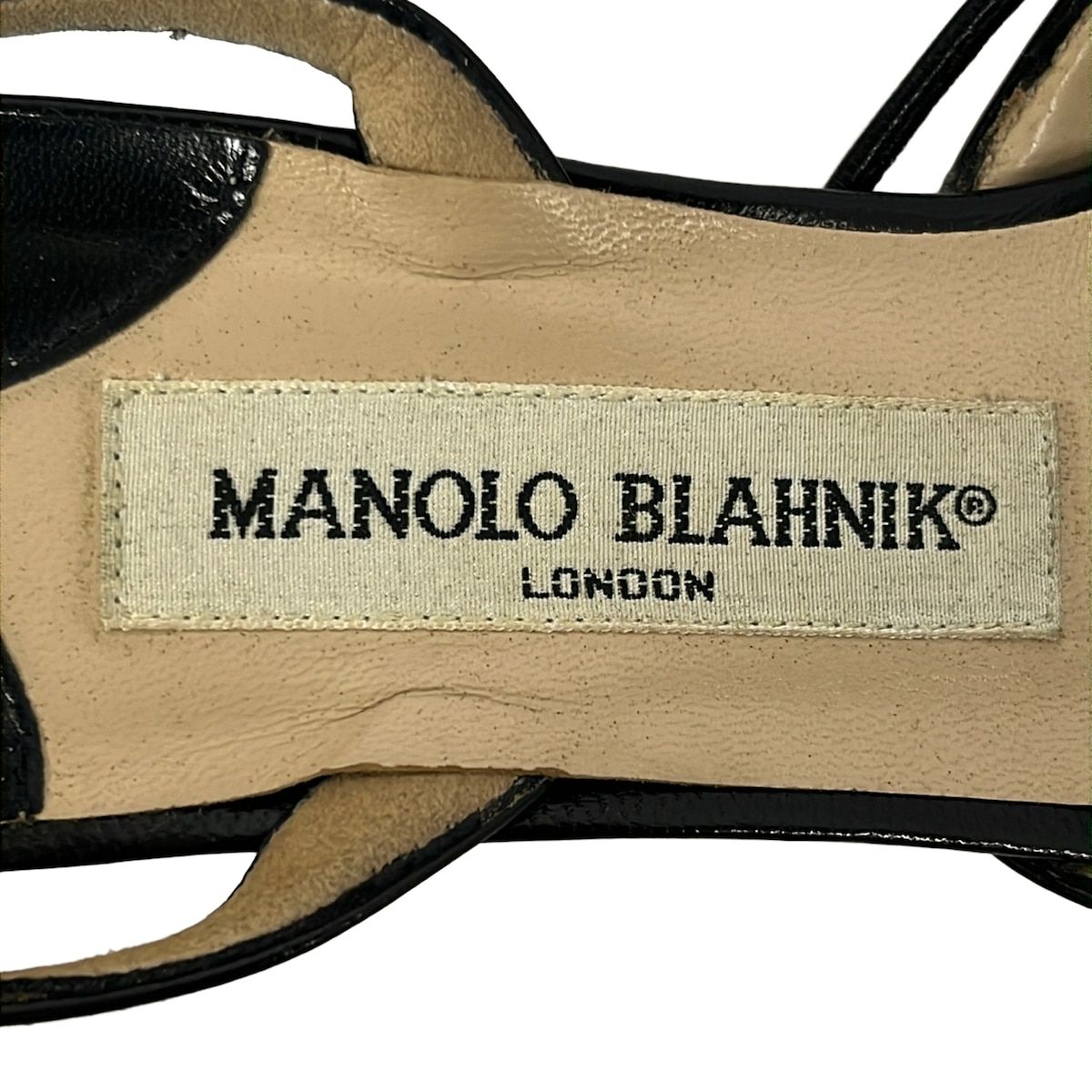 MANOLO BLAHNIK(マノロブラニク) サンダル 37 レディース - 黒 アウト