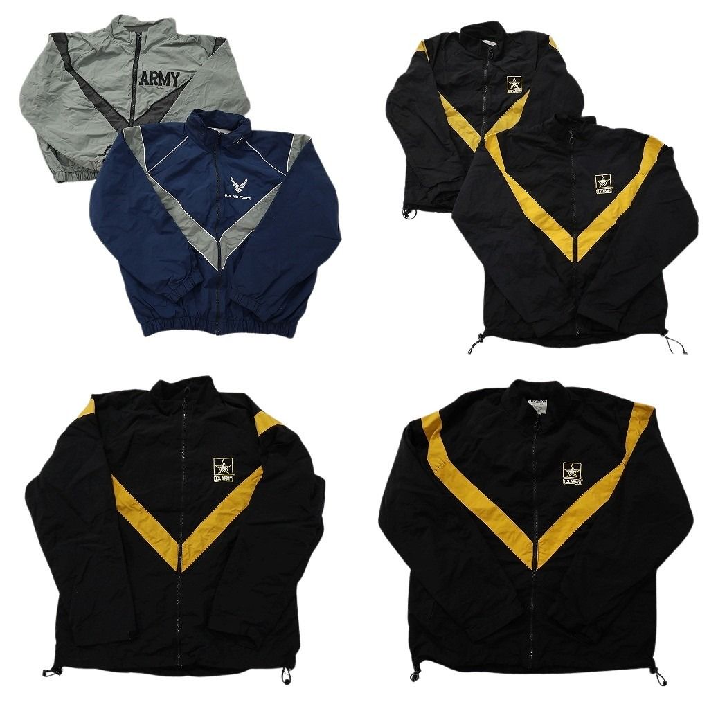 古着卸 まとめ売り ミリタリー トレーニングジャケット 6枚セット ( メンズ XS/S/M ) ARMY AIR FORCE 中古 古着 NF3760