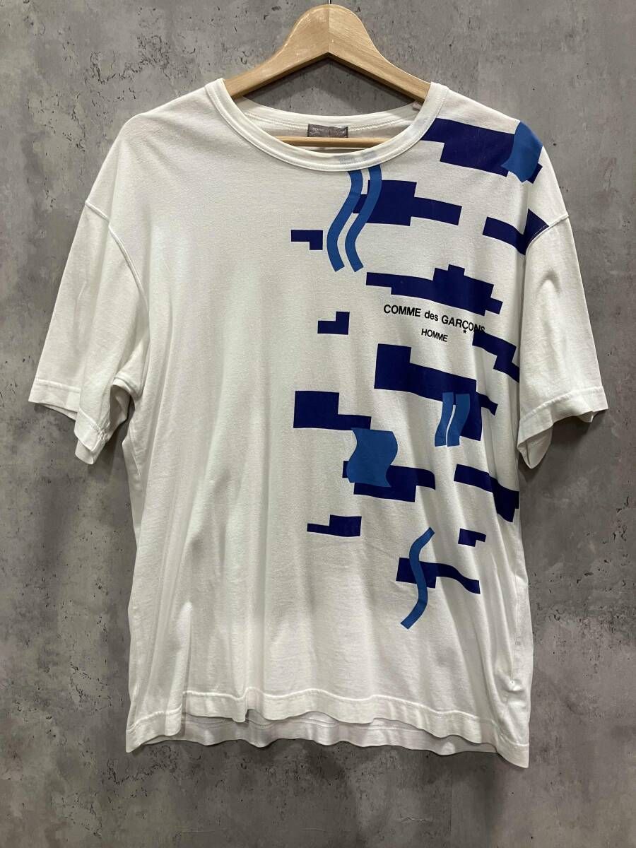 00AW COMME des GARCONS HOMME コムデギャルソンオム ロゴプリントカットソー ホワイト 12,251円