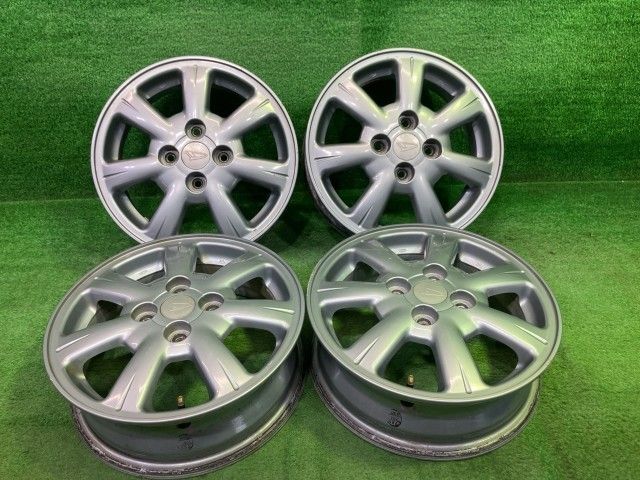 ダイハツ DAIHATSU 純正 ムーヴラテ L550S ホイール アルミ ガンメタ 14インチ 4.5J 4穴 4本 100 +45 42611-B2350