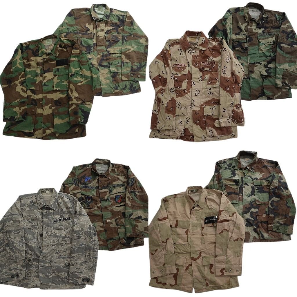 古着卸 まとめ売り ミリタリー フィールドジャケット 8枚セット ( メンズ M ) デッドストック BDUジャケット AIRFORCE ARMY 中古 NF3850